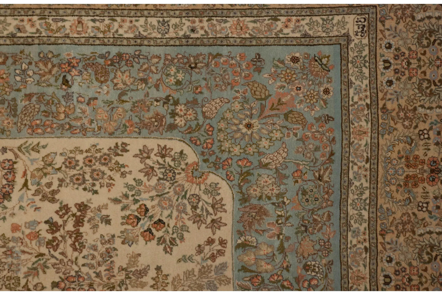 12x17.5 Vintage Tabriz Carpet