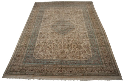 12x17.5 Vintage Tabriz Carpet
