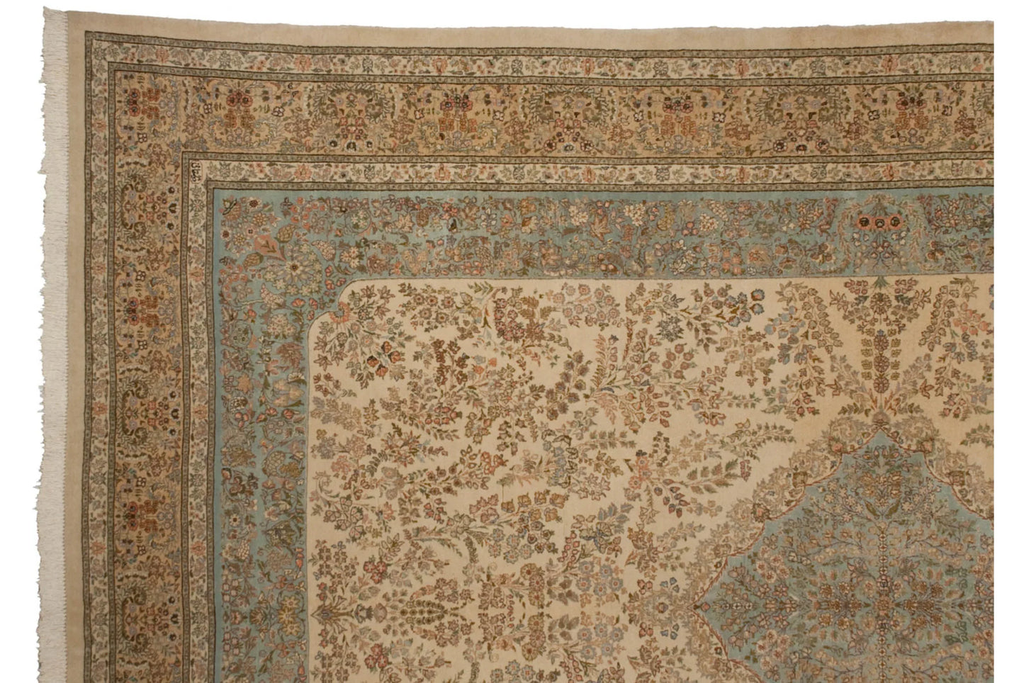 12x17.5 Vintage Tabriz Carpet