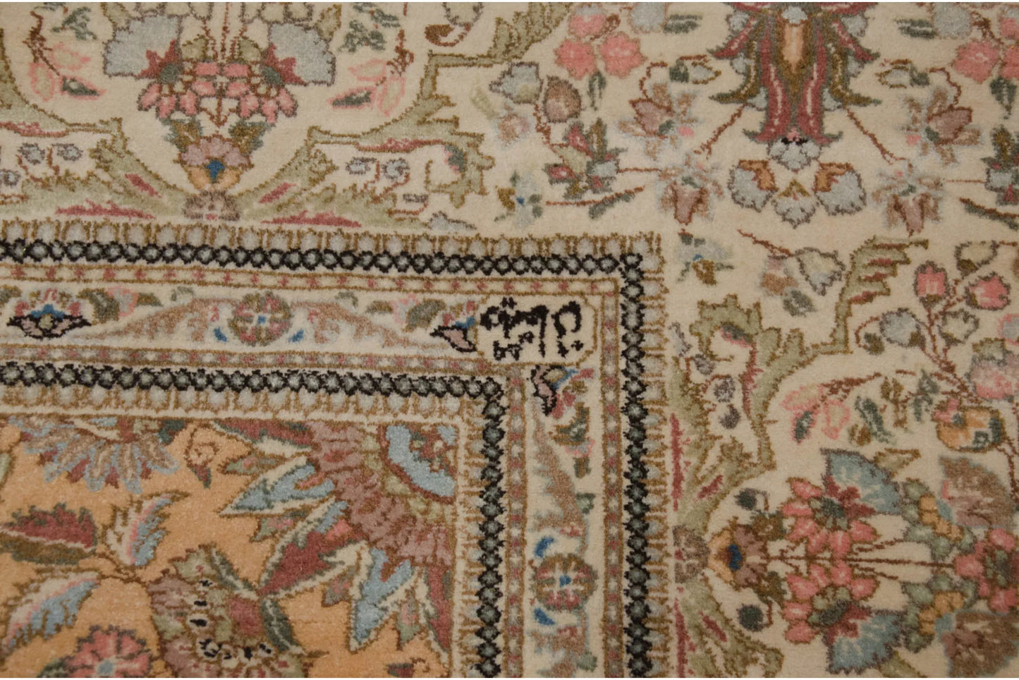 11.5x13 Vintage Tabriz Square Carpet
