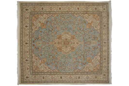 11.5x13 Vintage Tabriz Square Carpet