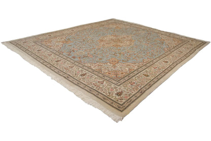 11.5x13 Vintage Tabriz Square Carpet