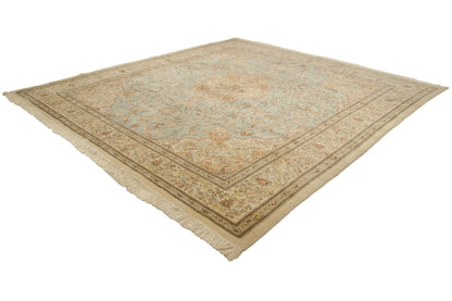 11.5x13 Vintage Tabriz Square Carpet