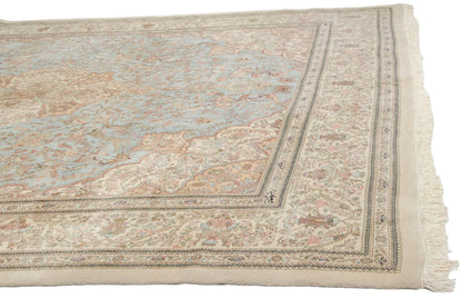 11.5x13 Vintage Tabriz Square Carpet