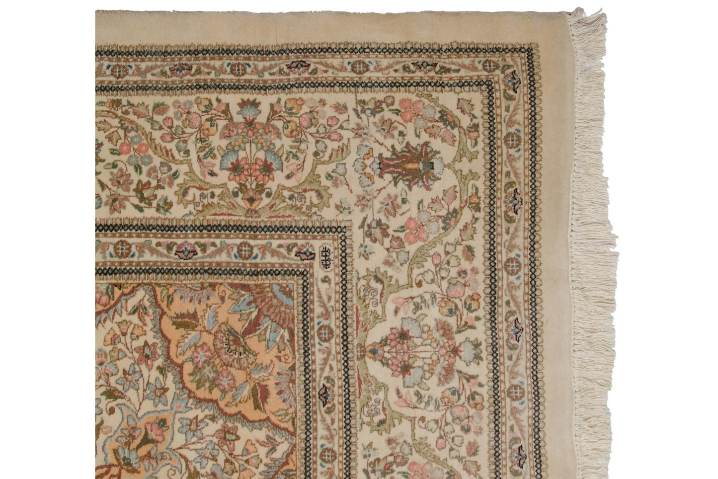 11.5x13 Vintage Tabriz Square Carpet