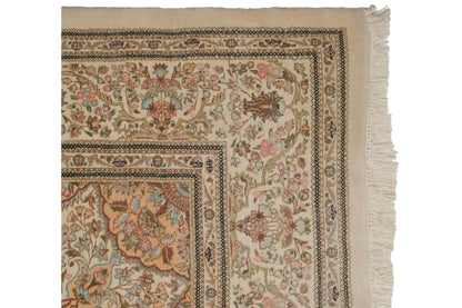 11.5x13 Vintage Tabriz Square Carpet