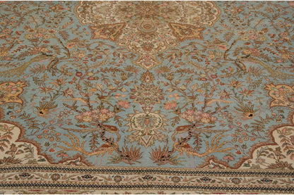 11.5x13 Vintage Tabriz Square Carpet