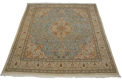 11.5x13 Vintage Tabriz Square Carpet