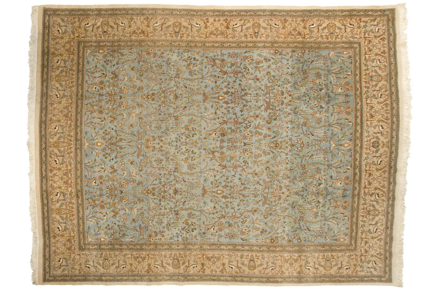 10x13 Vintage Tabriz Carpet