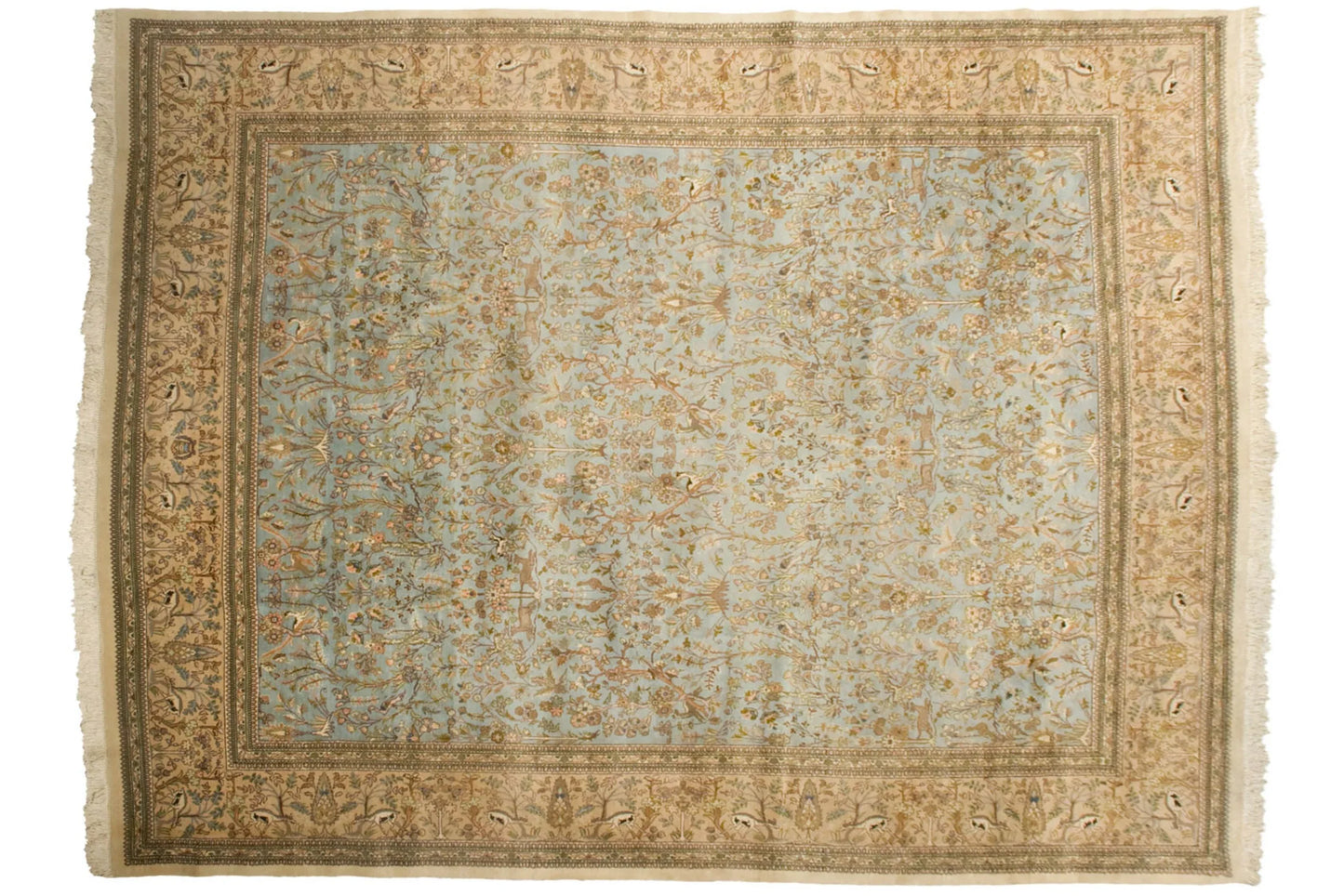 10x13 Vintage Tabriz Carpet