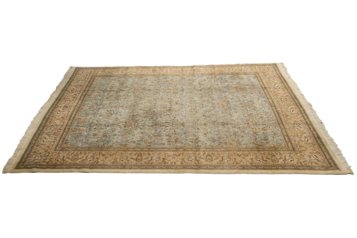 10x13 Vintage Tabriz Carpet