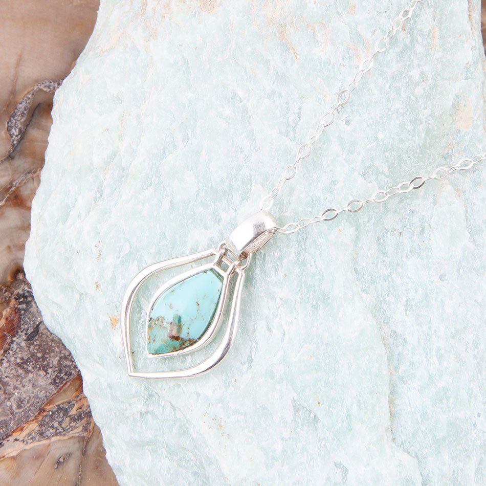 Collana Melita Blu Turchese e Argento Sterling