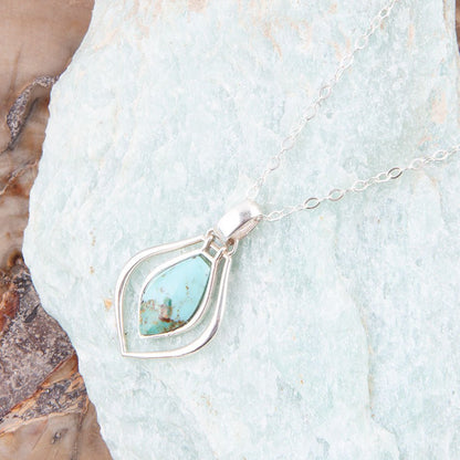 Collana Melita Blu Turchese e Argento Sterling