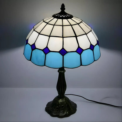 Skärm med nätmönster Tiffany-lampor