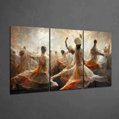 Dervishes Glass Wall Art