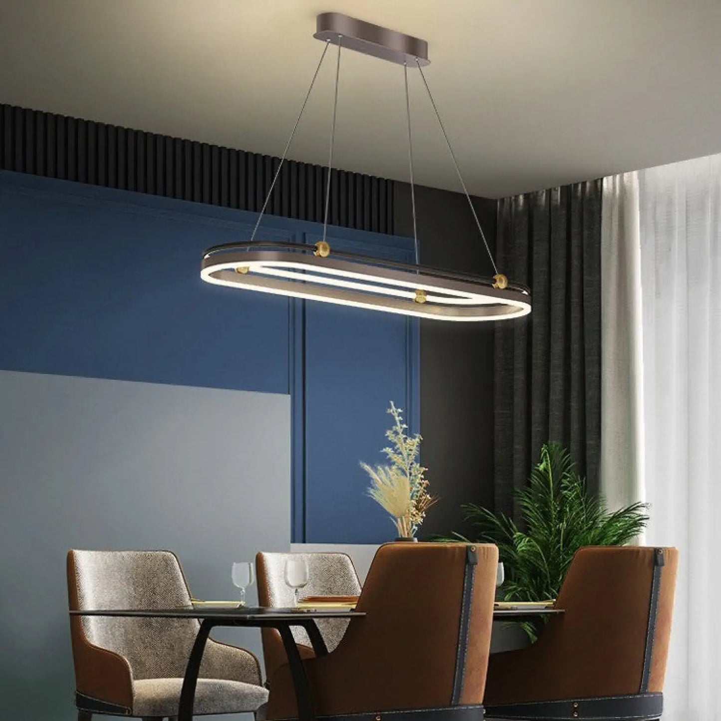 Modern takkrona för matbord och bar med konstnärlig stil