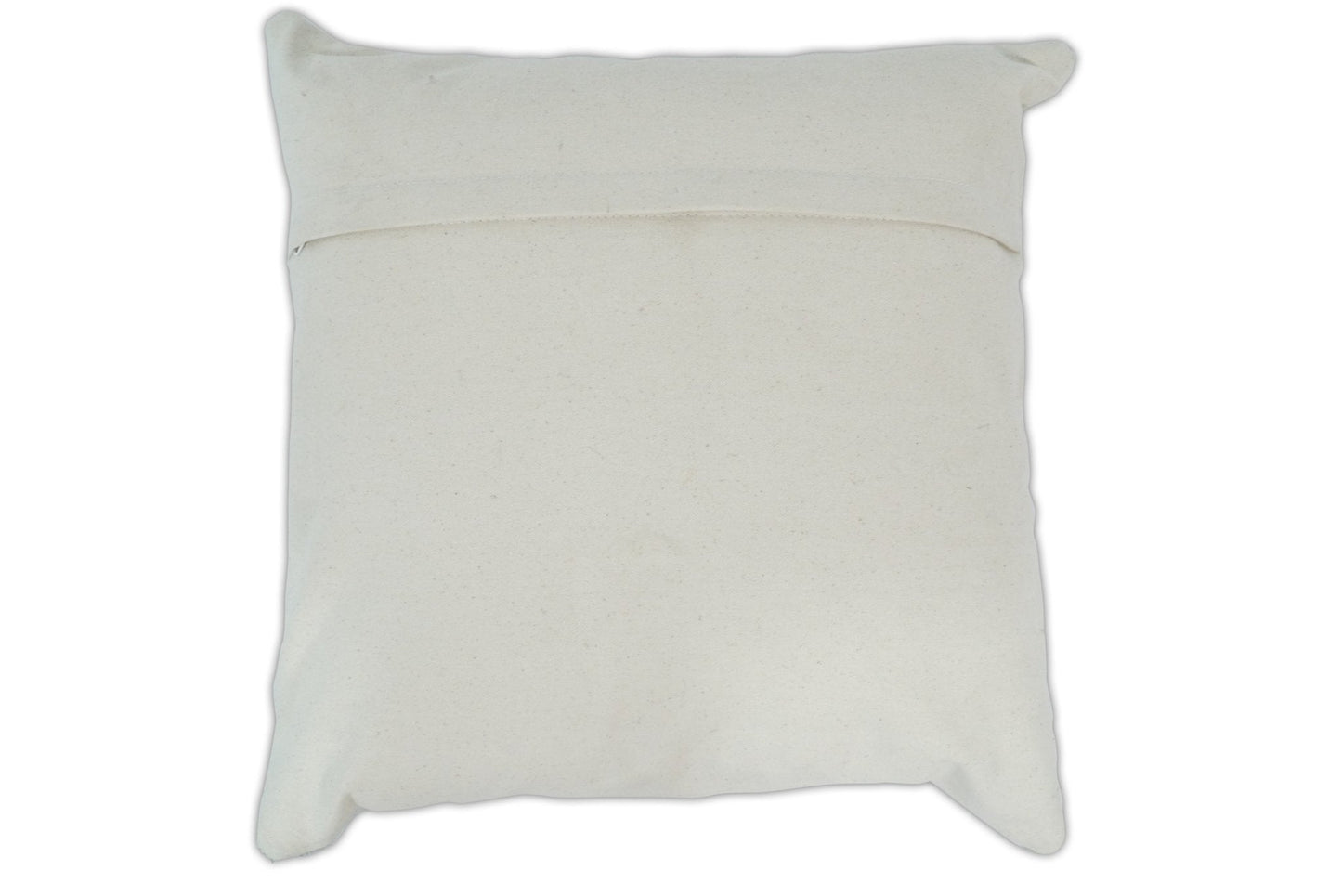 Modern Geometric Silver and Ivory Striped Genuine leather Pillow, Cushion | PL18