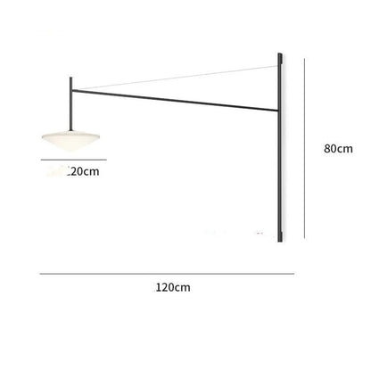 Nowoczesna geometryczna lampa ścienna do przedpokoju i wnętrz restauracji