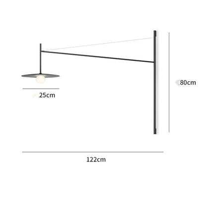Nowoczesna geometryczna lampa ścienna do przedpokoju i wnętrz restauracji