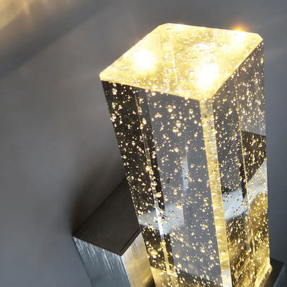 Modern LED-bubblampa med kristalldesign för elegant väggbelysning