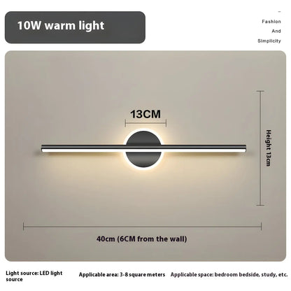 Moderna LED-vägglampor för badrum, sovrum och heminredning