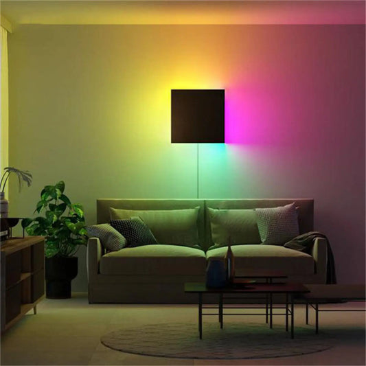 Modern RGB LED-vägglampa i vardagsrum och sovrum för dekoration