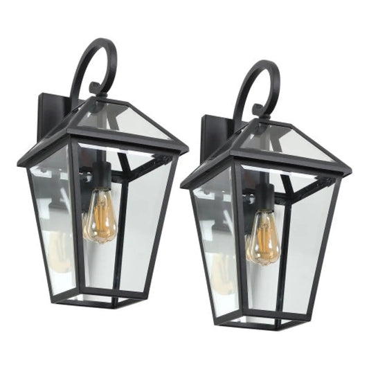 Moderna vägglampor - Utomhus vattentäta vägglampor (2-pack)