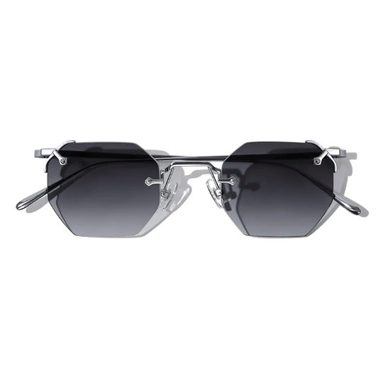 Lunettes de soleil hexagonales en métal Mykono