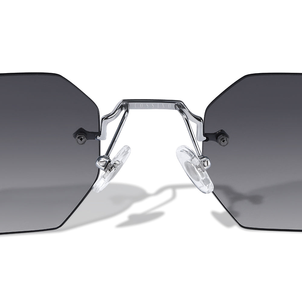Mykono Metall Sechseck Sonnenbrille