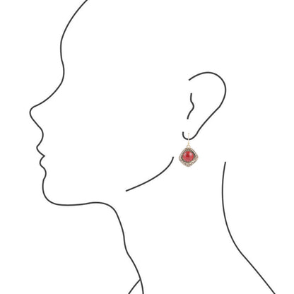 Orecchini Nomad in Howlite Rossa