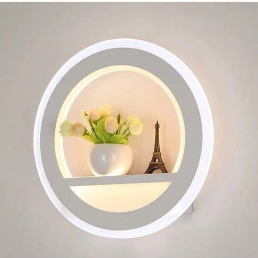 Nordisk kristall cirkellampa med enkel LED-design för vardagsrum och sovrum