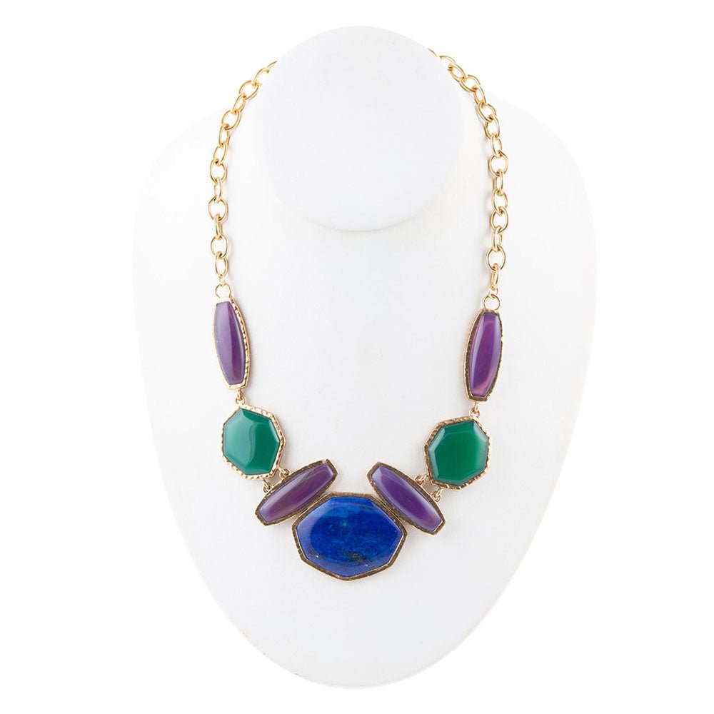 Collana Statement Odyssey Lapis Multi Pietra