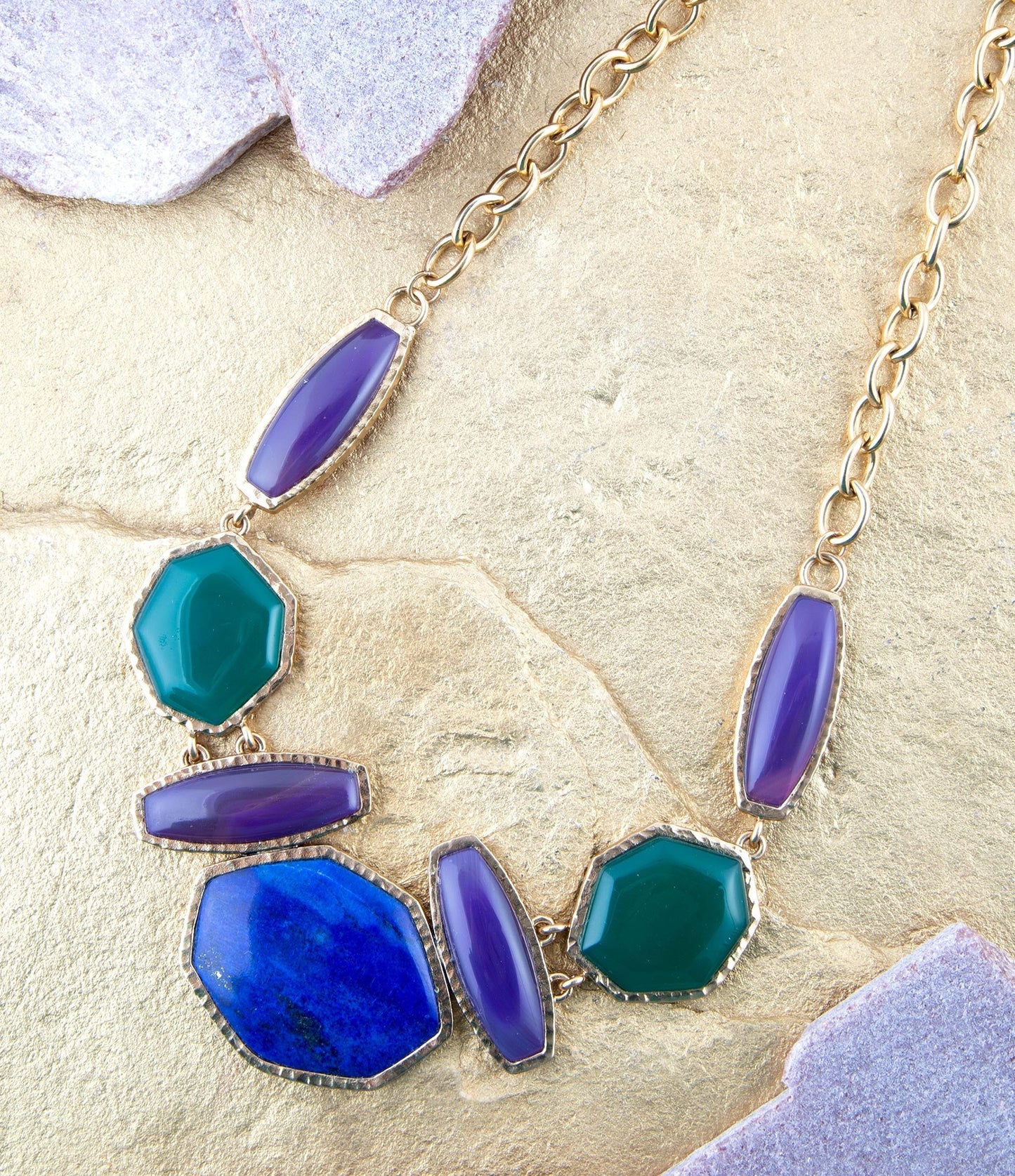 Collana Statement Odyssey Lapis Multi Pietra