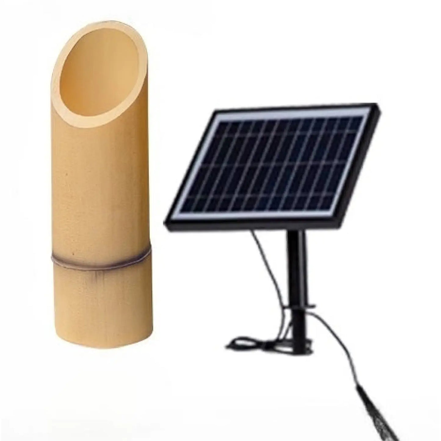Utomhuslampa för hus - Solcellsdriven bambulampa