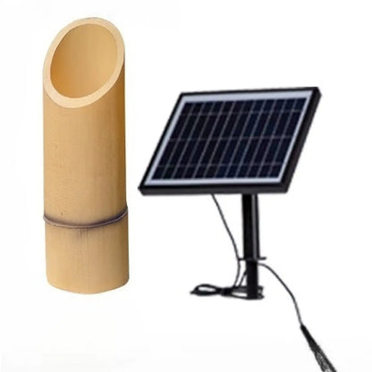 Utomhuslampa för hus - Solcellsdriven bambulampa
