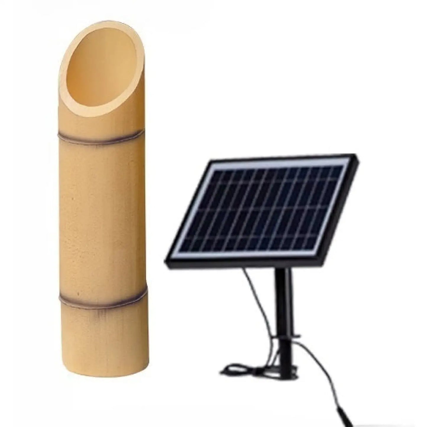 Utomhuslampa för hus - Solcellsdriven bambulampa