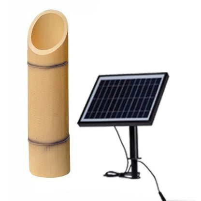 Utomhuslampa för hus - Solcellsdriven bambulampa