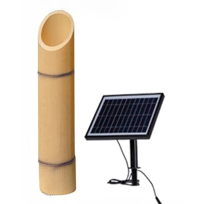 Utomhuslampa för hus - Solcellsdriven bambulampa