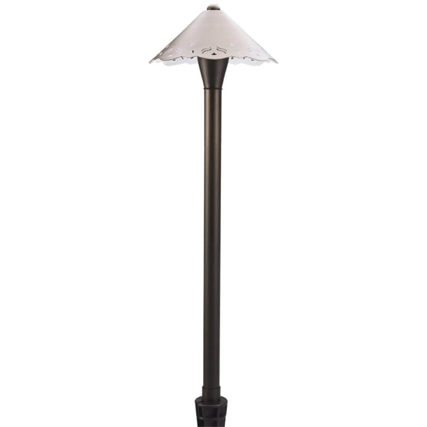 Utomhus landskapslampa med urholkat design, G4-sockel och 72" sladd