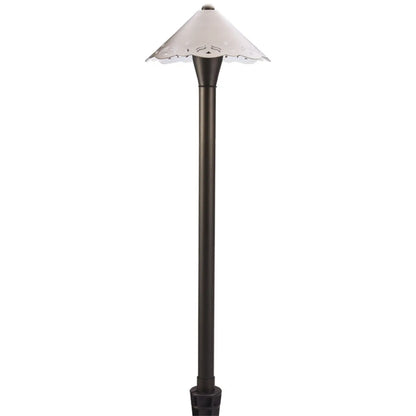 Utomhus landskapslampa med urholkat design, G4-sockel och 72" sladd