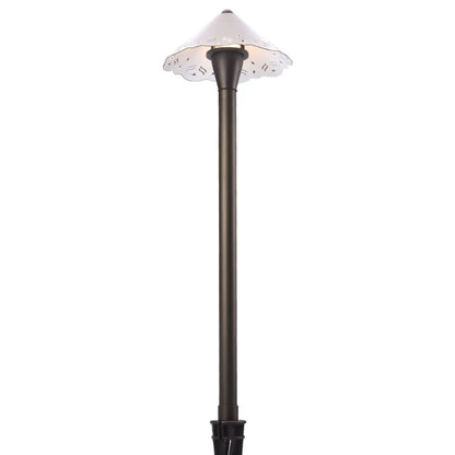 Utomhus landskapslampa med urholkat design, G4-sockel och 72" sladd