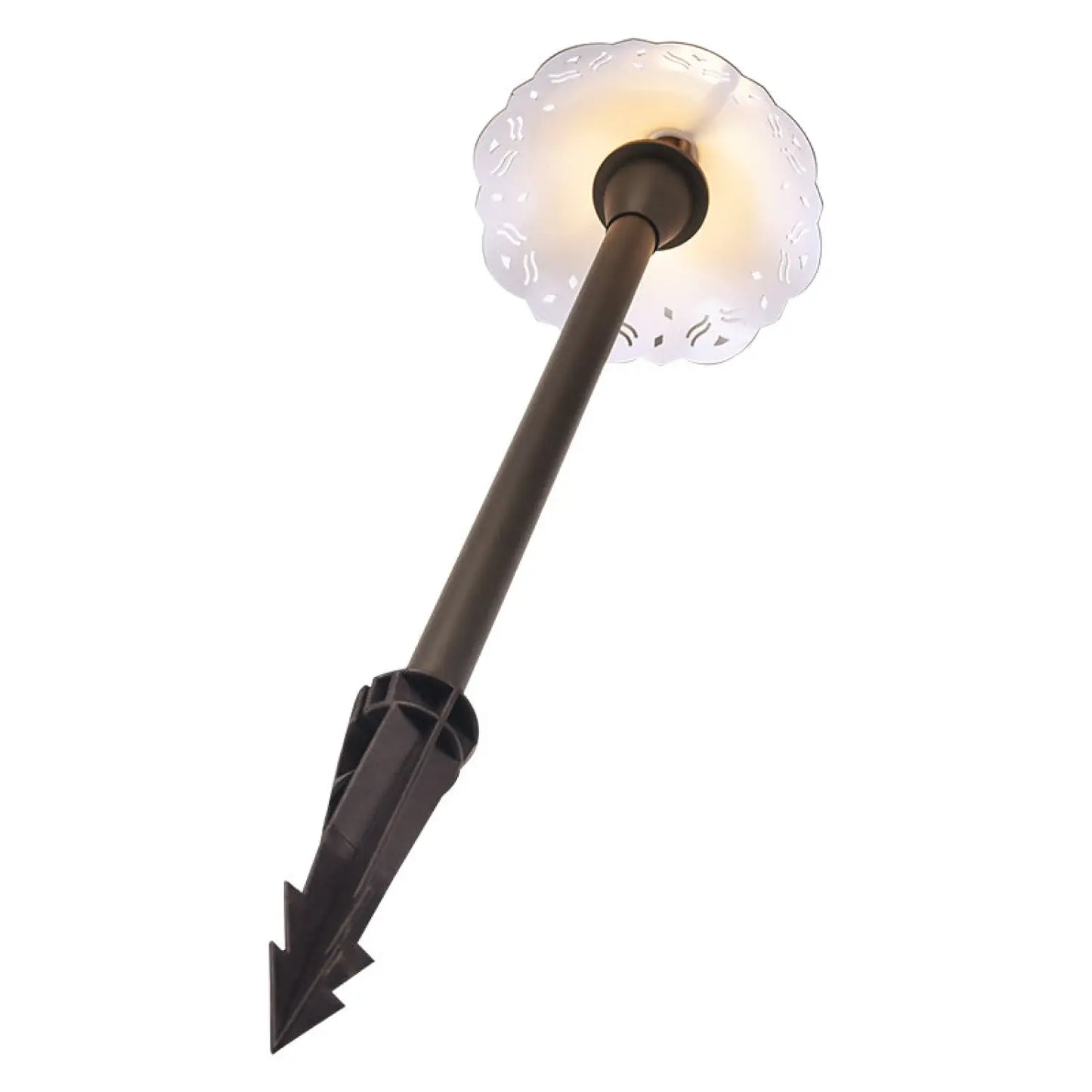 Utomhus landskapslampa med urholkat design, G4-sockel och 72" sladd