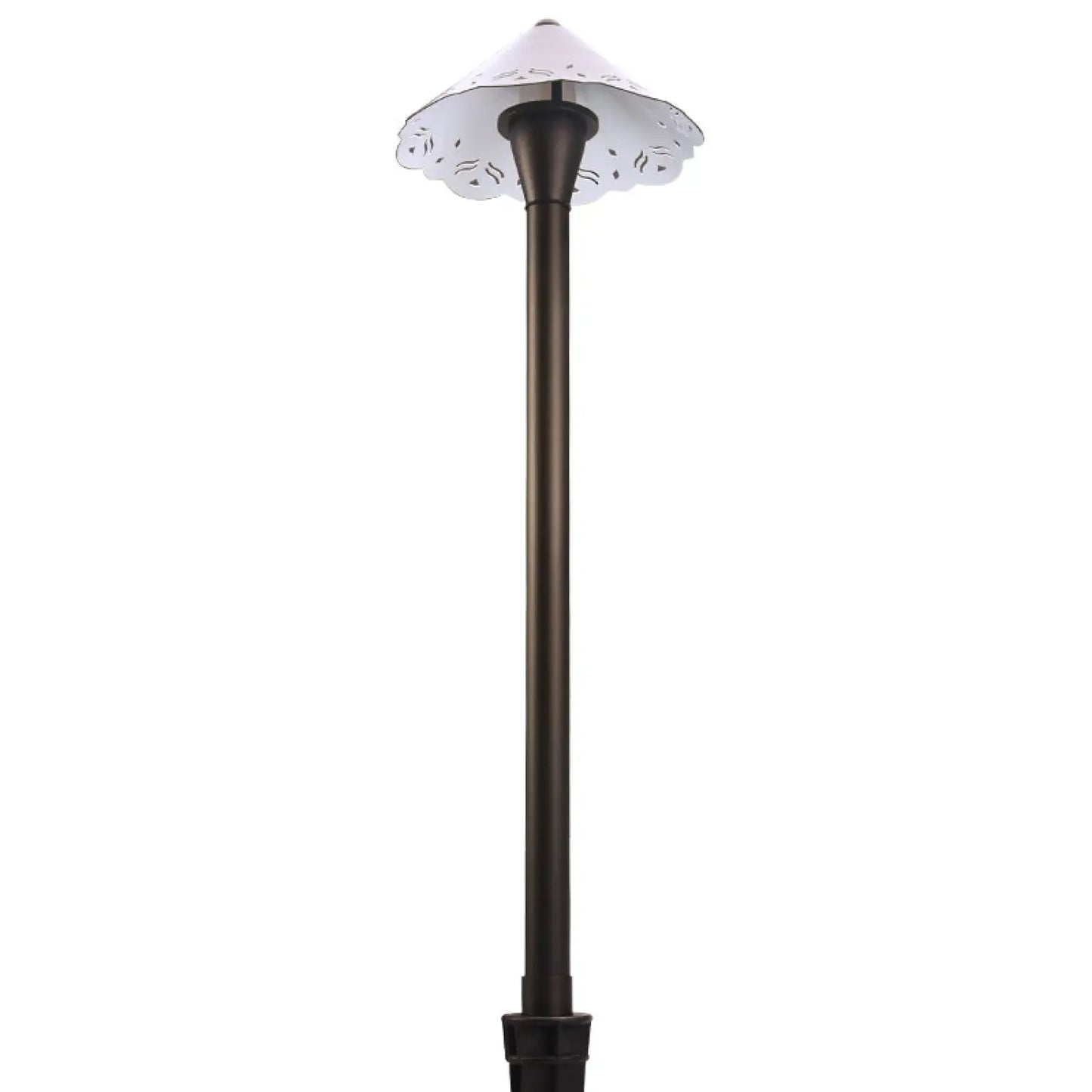 Utomhus landskapslampa med urholkat design, G4-sockel och 72" sladd