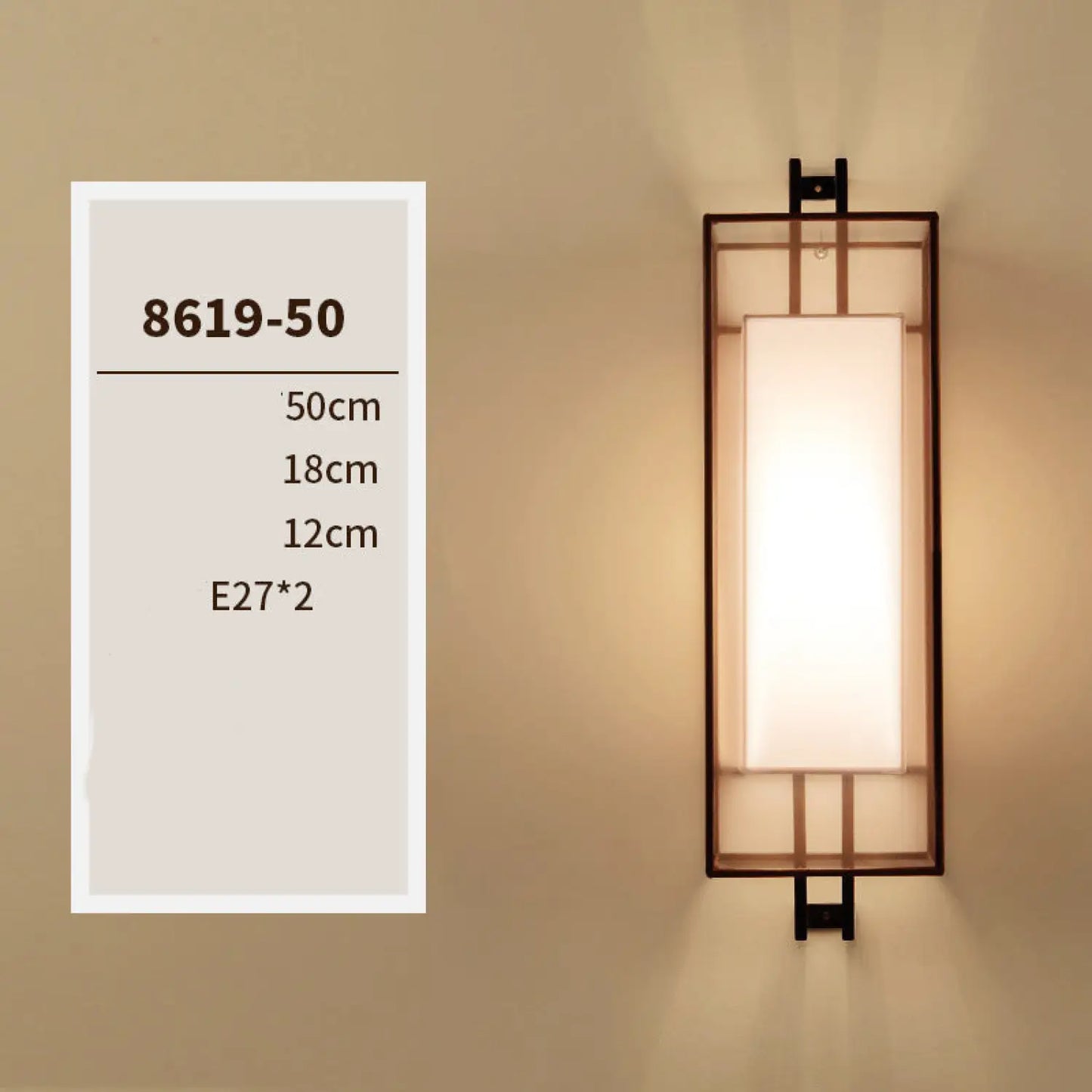 Utomhus vägglampa med retrostil för trädgård och balkong