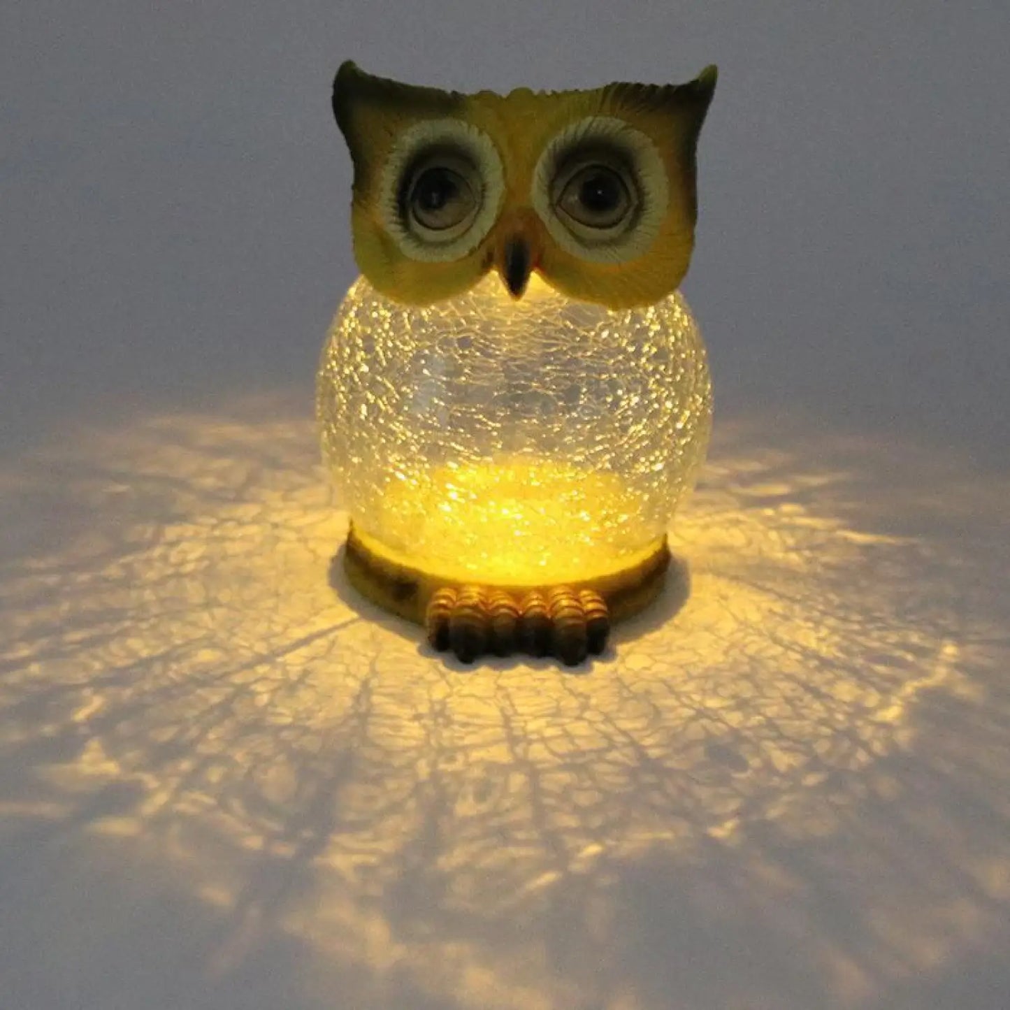 Uggleformad utomhus solcells LED-lampa - vattentät trädgårdslampa