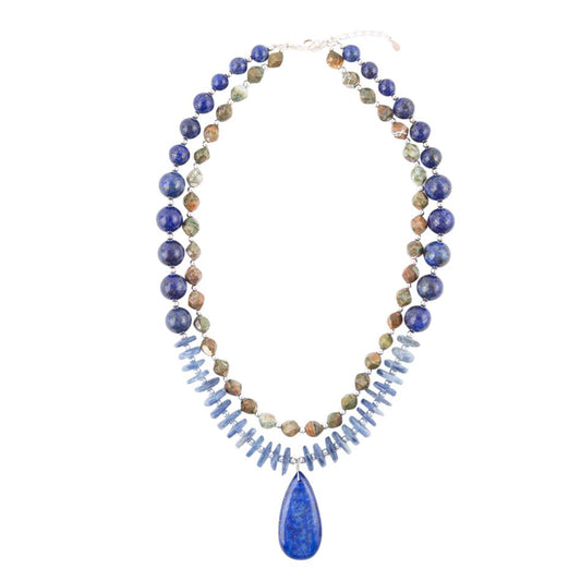Collana con ciondolo Oxford a due file