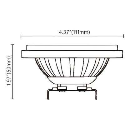10W PAR36 G53 Varmvit LED-lampor