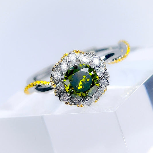 Pierścionek Rosario Romance - Peridot
