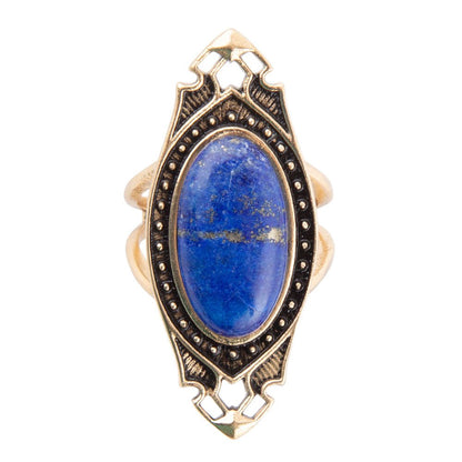 Pierścień Phantom z lapis lazuli i brązu