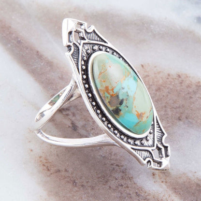 Anello in argento sterling e turchese Phantom Blue